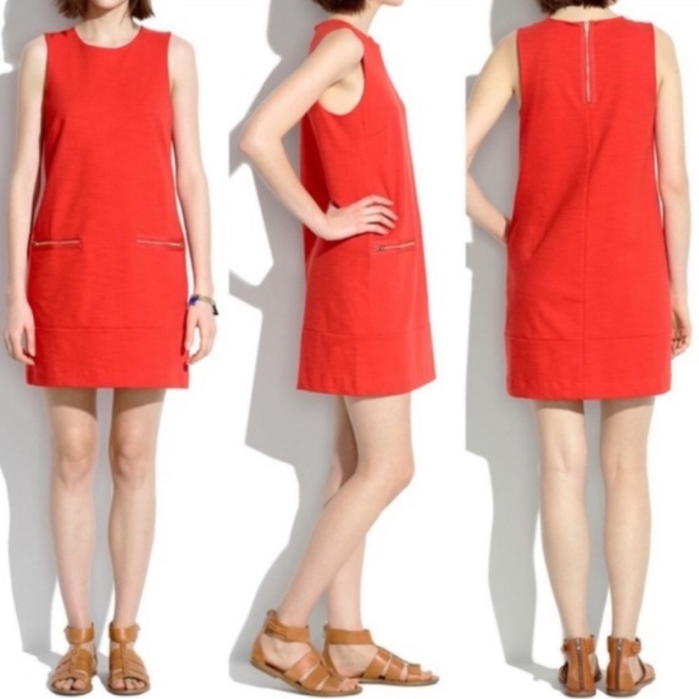Madewell Red Sleeveless Dress